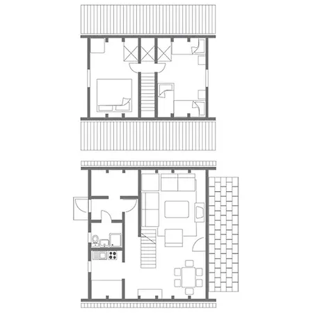 Ferienwohnpark Nurdachhaus Typ 8 Ndw 080 度假居 *